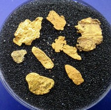 1.057g Anzasca Valley Italy Extremely Rare Leaf Gold Batch picture