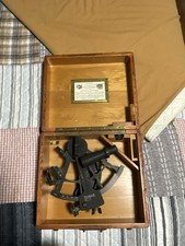 authentic WWII-era Leupold & Stevens US Maritime Commission sextant picture