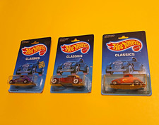 Vintage 1989 Hot Wheels Classics Lot of 3 – 3-Window ’34 & ’31 Doozie – Sealed picture