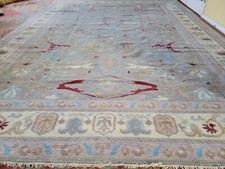 10 x 14 VINTAGE DESIGN INDO USHAK TURKISH SERAPI CAUCASIAN ANTIQUE HERIZ  picture