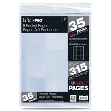 Ultra Pro - 9 Pocket Card Page, 35 Pages of Sleeves for Trading Clear   picture