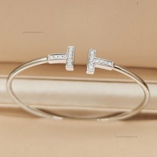 New.BangleTfanyCoBracelet 18k rose Gold Diamond Size small picture
