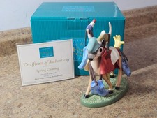WDCC Disney Snow White Seven Dwarfs Spring Cleaning Deer + Chipmunk w/ Box + COA picture