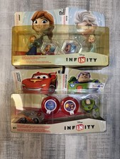 Disney Infinity 1.0 Frozen Anna Elsa Race to Space Crystal Figures Sealed Lot picture