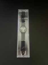 Vintage Swatch Wall Street SCB106 Chronograph 1991 Box Papers Defect picture