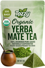 USDA Organic Unsmoked Yerba Mate – 100 Pyramid Bags picture