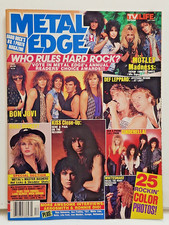 Metal Edge Magazine December 1987 Bon Jovi Motley Crue Def Leppard Hard Rock picture