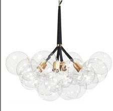 Aiwen Modern 4 Lights With 12 Bubble Glass Chandelier picture