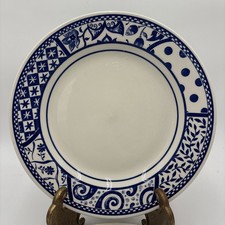 Churchill CCH9 Dinner Plates Blue White Discontinued Pattern 10.25” Set Of 5 picture