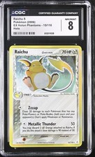 Raichu 15/110 Holo EX Holon Phantoms CGC 8 picture