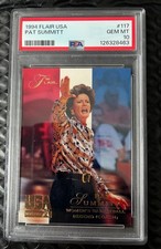 1994 Flair USA PAT SUMMITT RC Rookie Card #117 PSA 10 Women's Basketball Coach picture