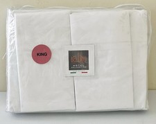 Bellino Fine Linens Hotel Collection Italy Percale Cotton 4pc King Sheets picture