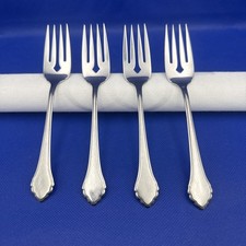 Oneida SUMMER MIST Wm A Rogers AUTUMN GLOW Deluxe Ltd Stainless Salad Fork 4 picture