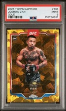 2025 Topps Sapphire Joshua Van #136 Rookie Gold /50 PSA 9 picture