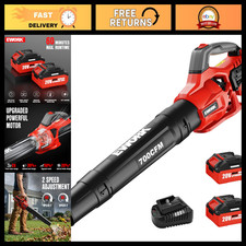 Cordless Electric Leaf Blower 700 CFM, Battery & Fast Charger Included, Lightwei picture