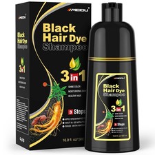MEIDU Black Hair Dye 3 in 1 Shampoo 500ml picture