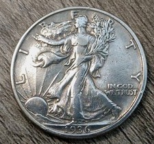 1936-P XF Silver Walking Liberty Half Dollar -  #4 picture
