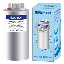 SUREPHON B80+10 MFD Capacitor 370/440V picture