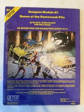 Q1 - QUEEN OF THE DEMONWEB PITS DUNGEONS AND DRAGONS AD&D TSR 9035 REPRINT picture