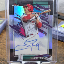 2026 Topps Finest Scott Rolen FA-SR Finest Autographs Refractor Auto Reds picture