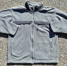 Vintage Patagonia Mens Retro Synchilla Fleece Jacket Size M Medium Gray Navy picture