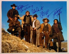 Young Guns Cast Signed 16x20 Photo 6 Sigs Estevez Sheen Sutherland Beckett COA picture