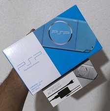 Sony PSP 3000 blue with 32 GB games USB-C adapter  tipe c + case  picture