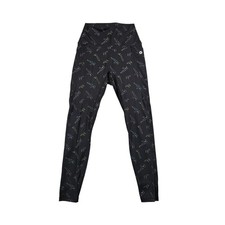 DIXXON Pew Pew Women's Leggings M Black Firearm Print High Rise Athletic Pants picture