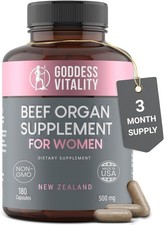 Optimal Carnivore Beef Organ Supplement for Women 180 Capsules | Beef Organ picture