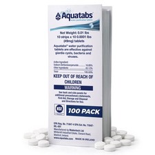 Aquatabs 49mg Water Purification Tablets, 100 Pack, Hiking & Camping picture