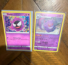 Pokemon TCG Detective Pikachu Gastly 7/12 Holo & Gengar 085/202 2Card Lot EN picture