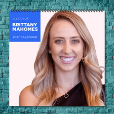 Brittany Mahomes 2027 Wall Calendar 12 Month Celebrity Photo Fan Collectible picture