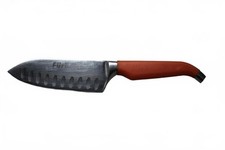 FÜRI Rachael Ray Gusto Grip Santoku Knife Kitchen Tool Granton Orange picture
