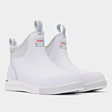 XTRATUF Men's Ankle Deck Boot Sport Waterproof Pull On Slip Resistant White picture
