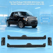 For Ford Pickup F150 2009-2014 Crew Cab Rocker Panels and Cab Corners 4 Dr Lh Rh picture