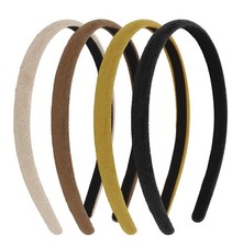 Ondder 4 PCS Fabric Thin 1 Count (Pack of 4), Black Beige Brown Yellow picture