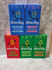 (5) WaterBoy Daily Workout Hydration Weekend Recovery 5 Different Flavors 2/2027 picture