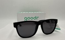Goodr Hooked On Onyx BFG 55-18-135 Polarized Black On Black NIB picture