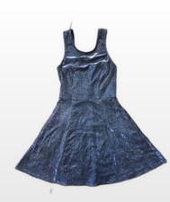 Speechless Black Sparkly Skater Dress with Pockets Size S picture
