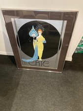 FRAMED & MATTED ERTE ATHENA MIRAGE FOIL SERIGRAPH BEAUTIFUL  30X24 picture