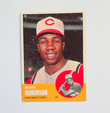 Topps 1963 #400 Frank Robinson Cincinnati Reds Baseball Card Base Set picture