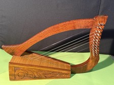 Mid East MFG Wooden Harp Lyre Made in Pakistan Decorative String Instrument picture