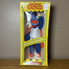 Vintage The Great Gonzo Dress-Up Muppet Doll #858 w/box 1982 picture
