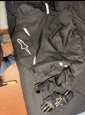 Men’s Alpinestar Jacket Size Small and Gloves Size Medium picture