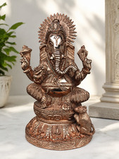 Lord Ganesha Statue Vintage Idol Hindu God Ganesh Sculpture Home Temple Decor picture