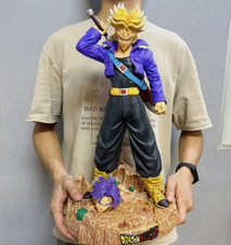 50cm Dragon ball Z Super Saiyan Future Warrior Trunks Figure Model Statue 2 head picture