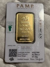 PAMP Suisse 2x 1 oz Gold Bar 999.9 Fine Gold in Veriscan Assay picture
