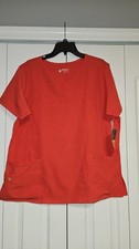 Wonder Wink Four-Stretch Scrub Top Women's Red XL NWT  picture