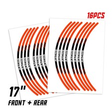 P03B For Ducati 899 Panigale 2013-2016 Orange Wheel Decals Stickers 15 14 picture