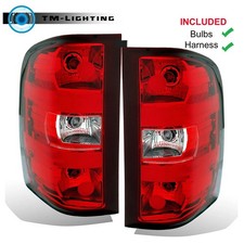 For 2007 2008-2013 Chevrolet Silverado Pair Rear Tail Light Brake Lamps Assembly picture